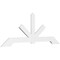Ekena Millwork Vanguard Architectural Grade PVC Gable Bracket, 108"W x 40 1/2"H x 2"D x 6"F, 9/12 Pitch GBP108X41X0206VAN00 - alternate 1